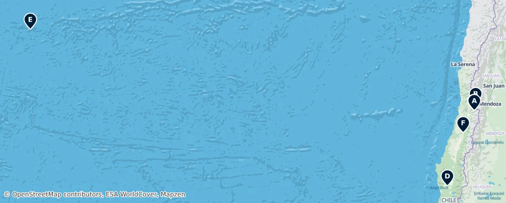 Map of 智利