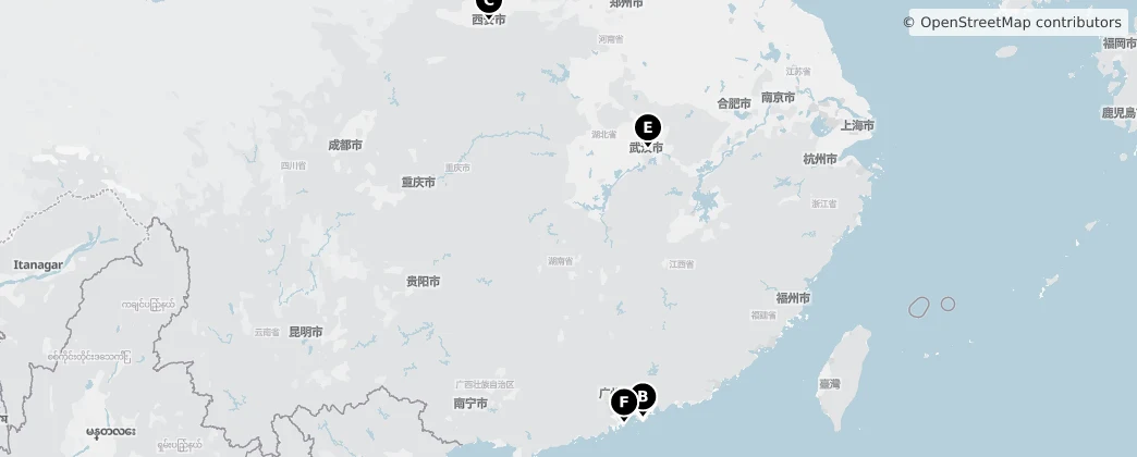 Map of 中国