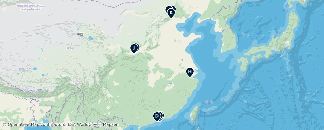 Map of 中国