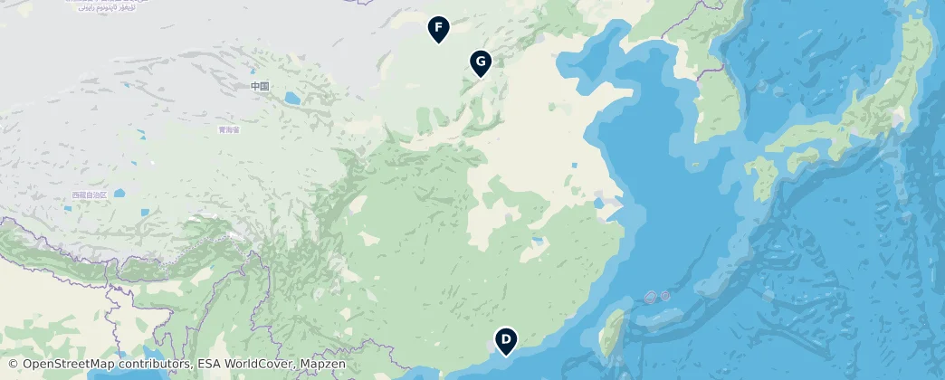 Map of 中国