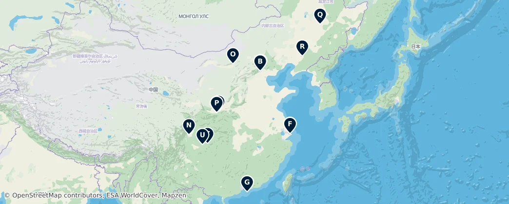 Map of 中国