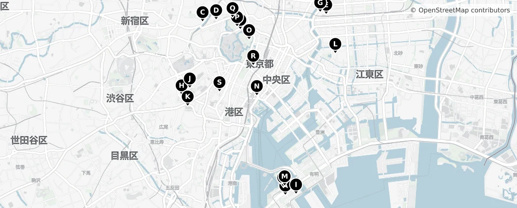 Map of 中央区