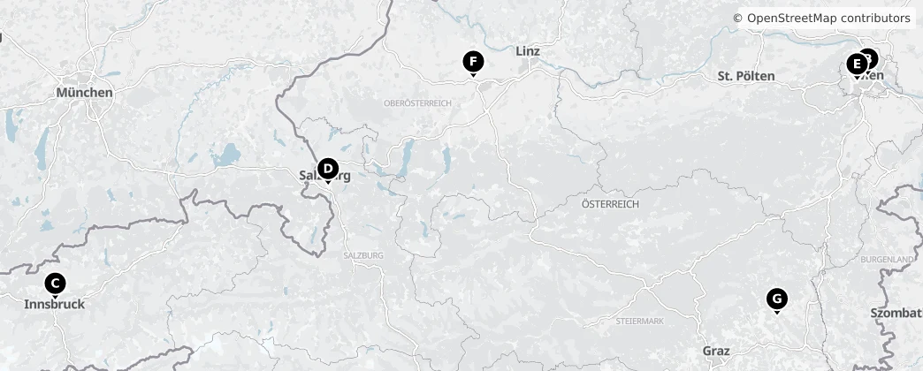 Map of Austria
