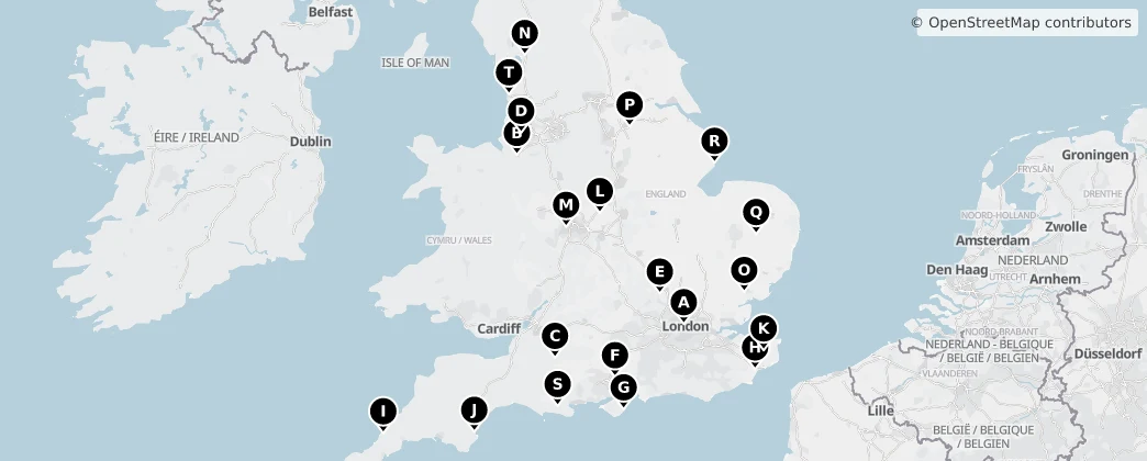 Map of England
