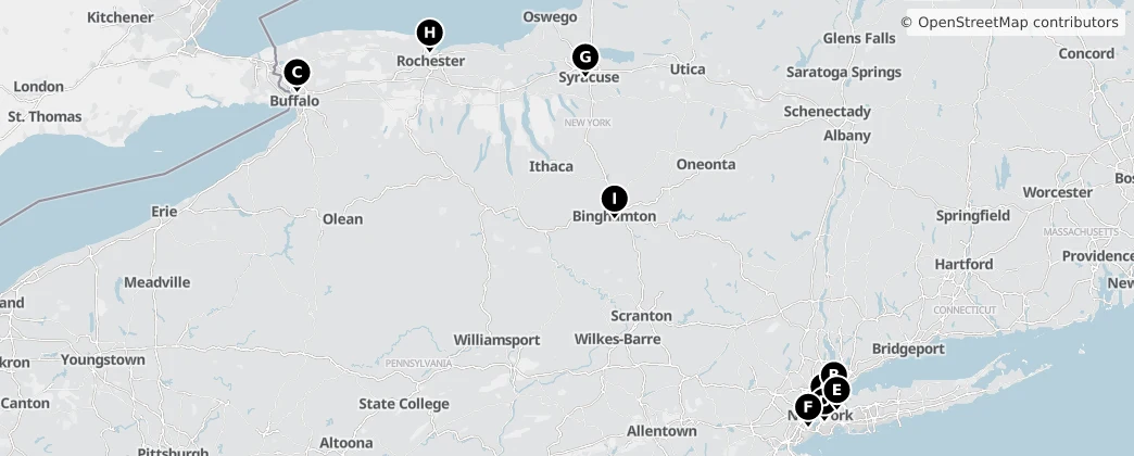 Map of New York