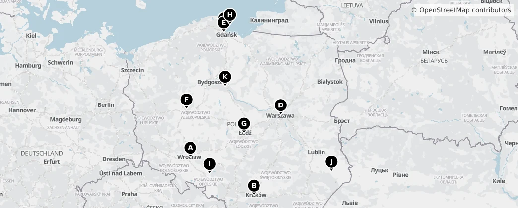 Map of Poland