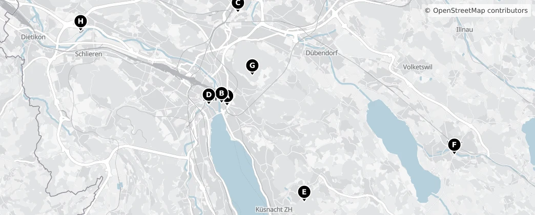 Map of Zurich