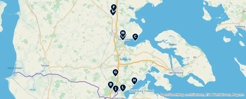 Mapa Aabenraa Essentials