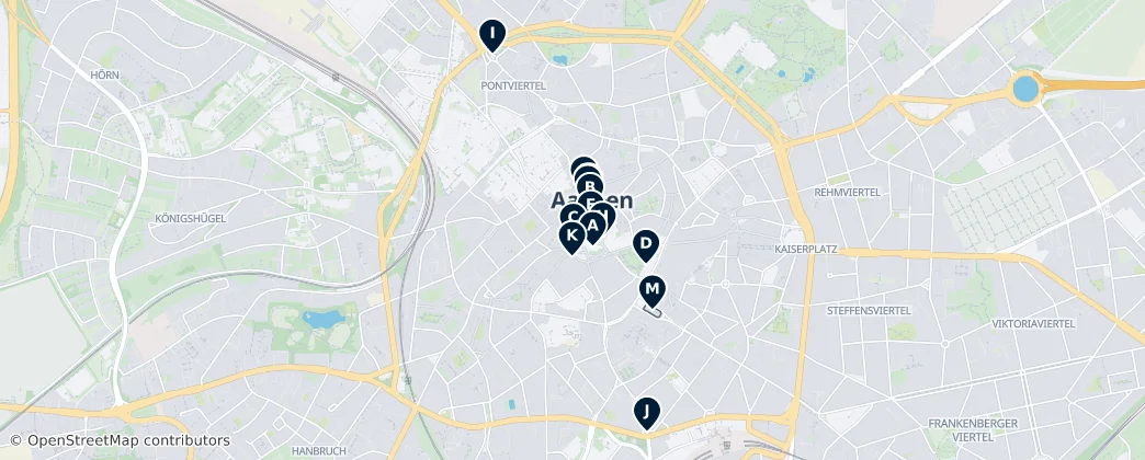 Aachen Essentials — Mapa