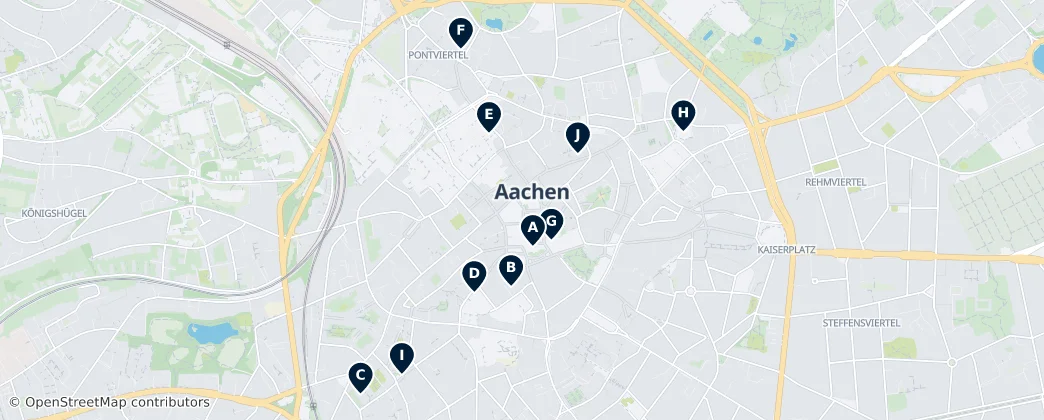 Historic Churches of Aachen — Mappa