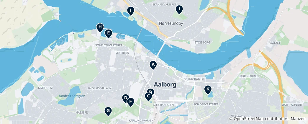 Mapa Parks & Outdoor Sights