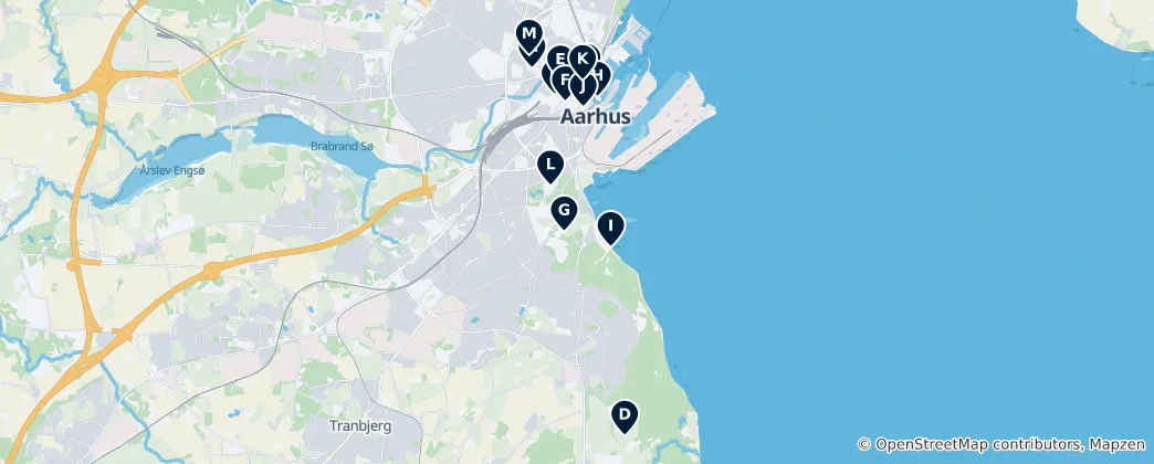 Mapa de Aarhus Essentials