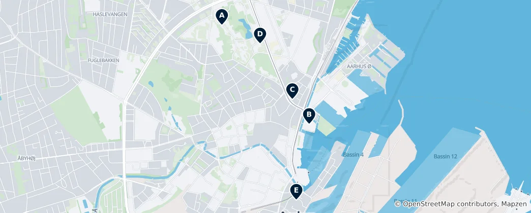 Mappa di University Campus Highlights