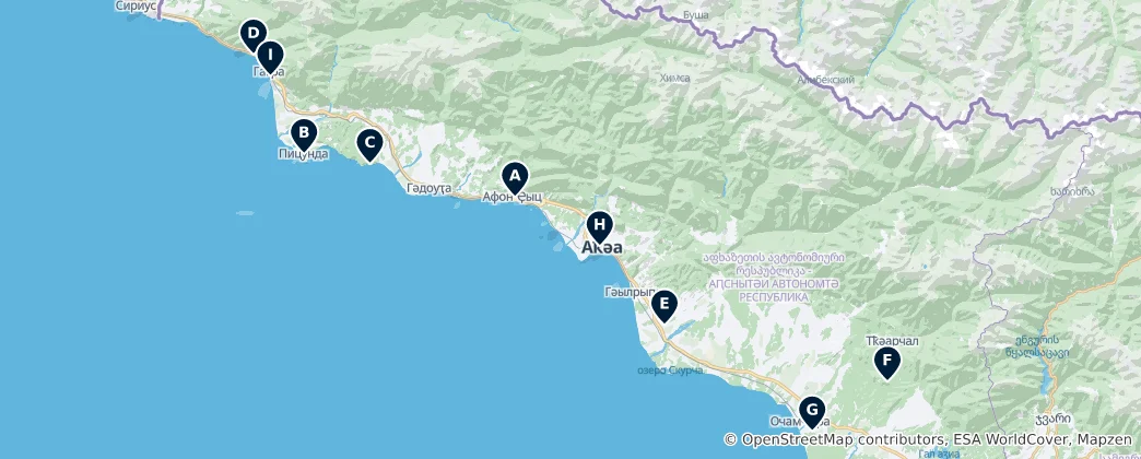 Mappa di Historic Religious Sites