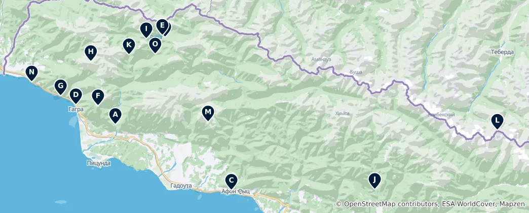 Mapa Natural Wonders