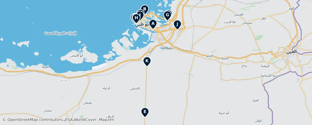 Abu Dhabi Emirate Essentials — Map