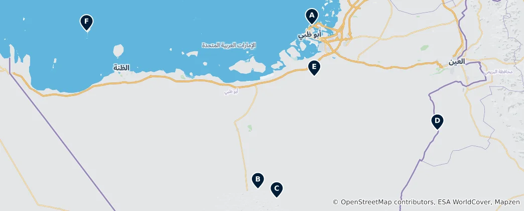 Karte von Historical Sites and Forts