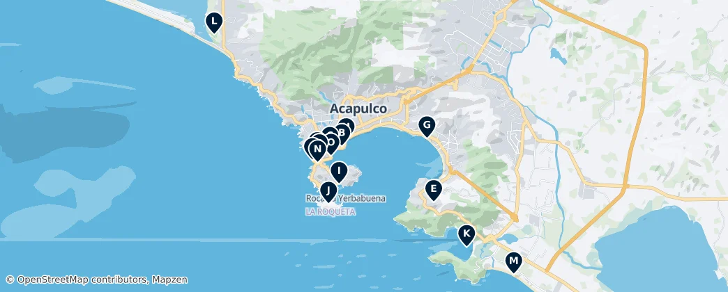 Acapulco de Juárez Unmissables — 지도