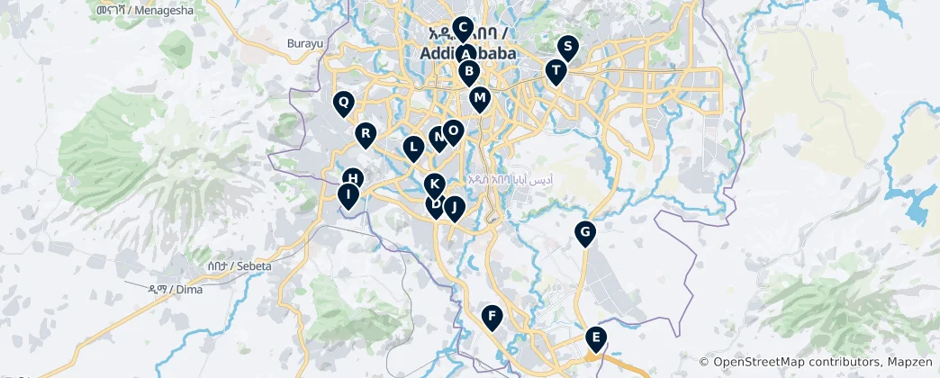 Kaart van Viewpoints and Monuments