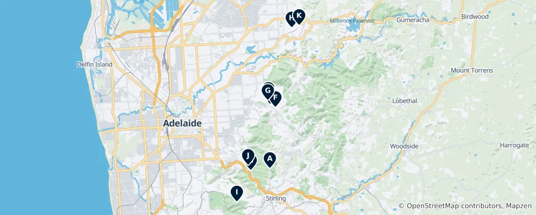 Mapa Scenic Viewpoints