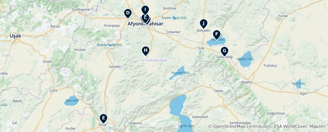 Mappa di Afyonkarahisar Essentials