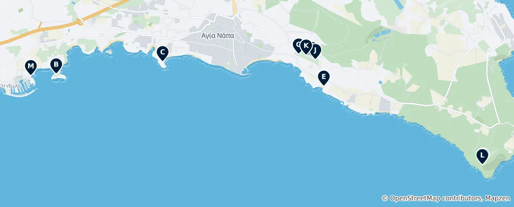Map of Cyprus Cultural Treasures