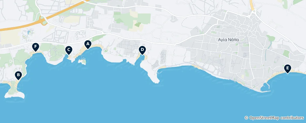 Map of Cyprus's Best Beaches