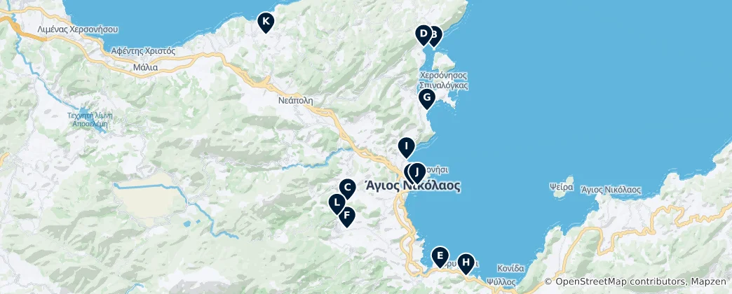 Mapa De Agios Nikolaos Essentials