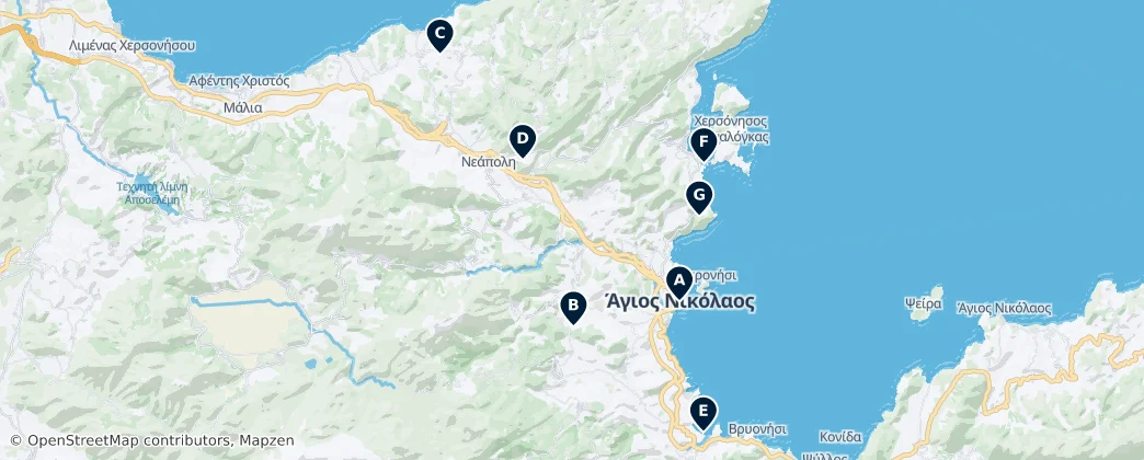 Mapa Archaeological and Natural Wonders