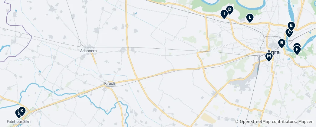 Map of Monuments and Historical Sites