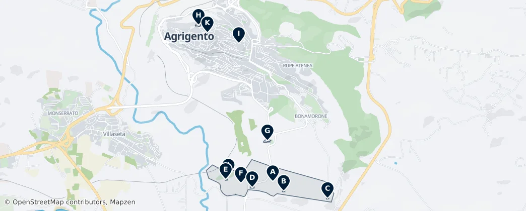 Agrigento's Essential Treasures — Karte