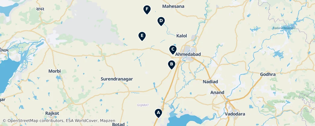 Map of Sacred Sites of Worship