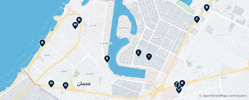 Map of Ajman Essentials
