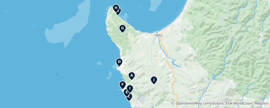 Mapa Akamas Peninsula Essentials