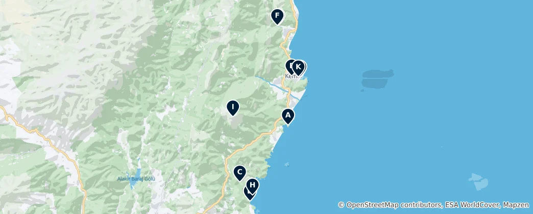 Map of Kemer Essentials