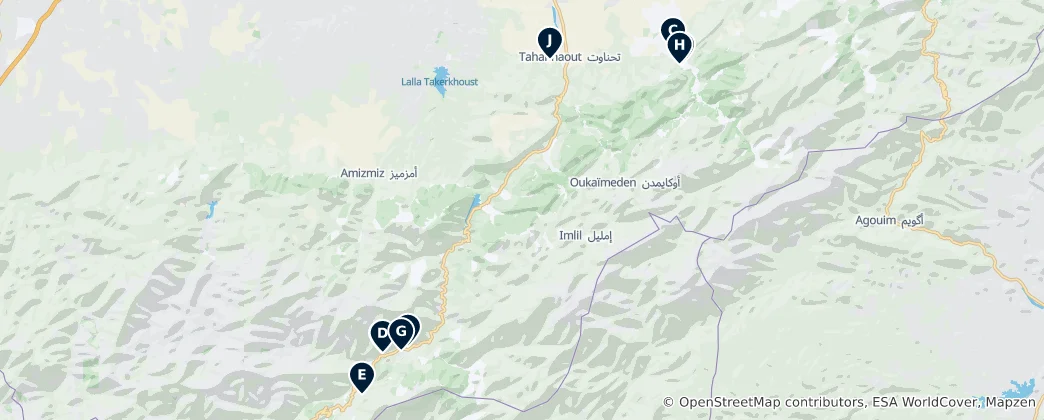 Map of Historic Berber Sites