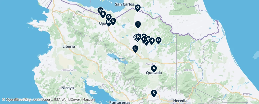 Mapa De Catholic Churches and Worship Places