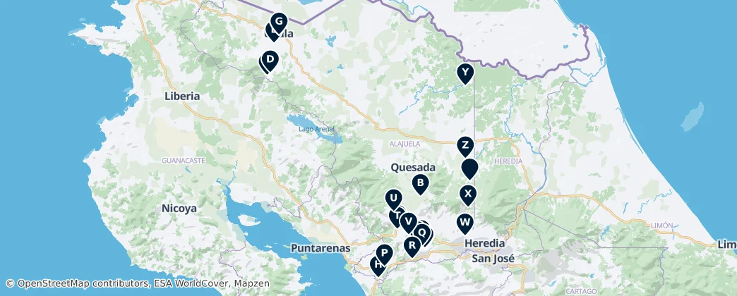 Map of Regional Flavors and Eateries