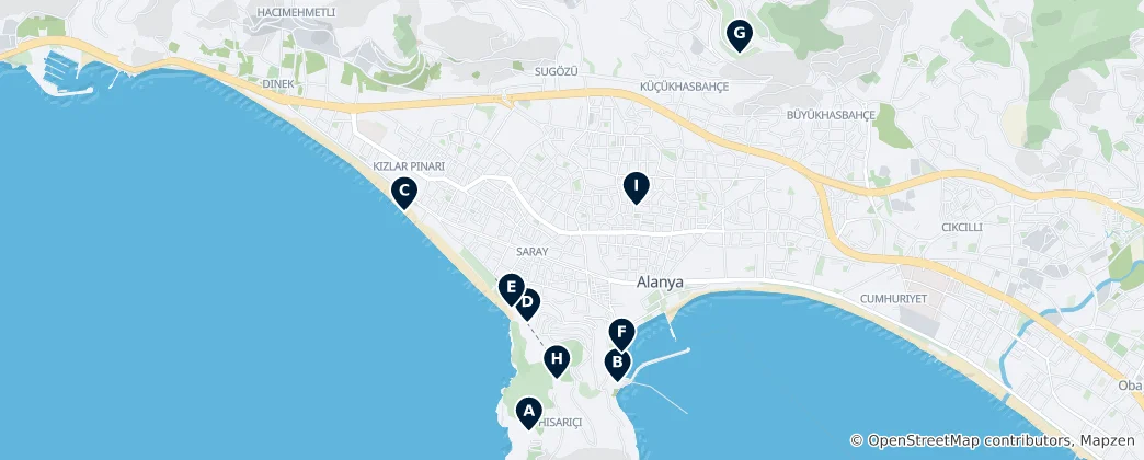 Mapa Alanya Essentials