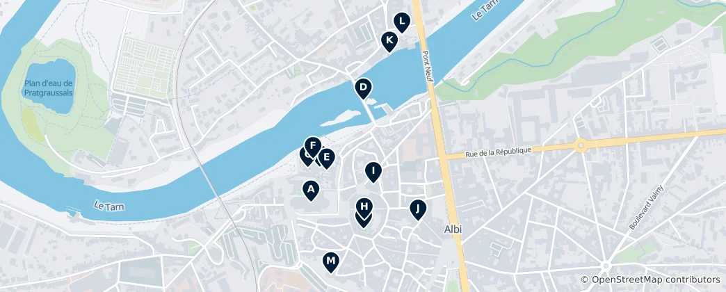 Mapa Albi Essentials