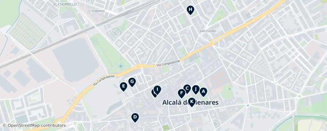 Mapa Alcalá de Henares Essentials