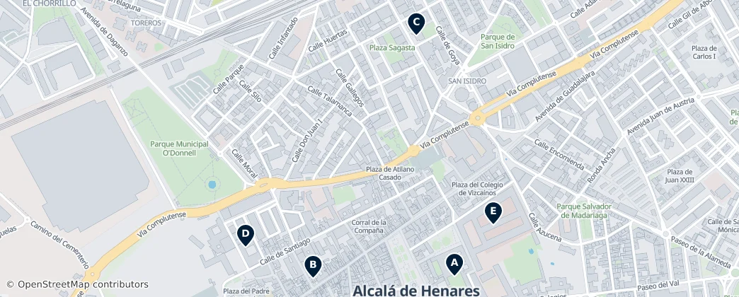 Alcalá de Henares Highlights 地图