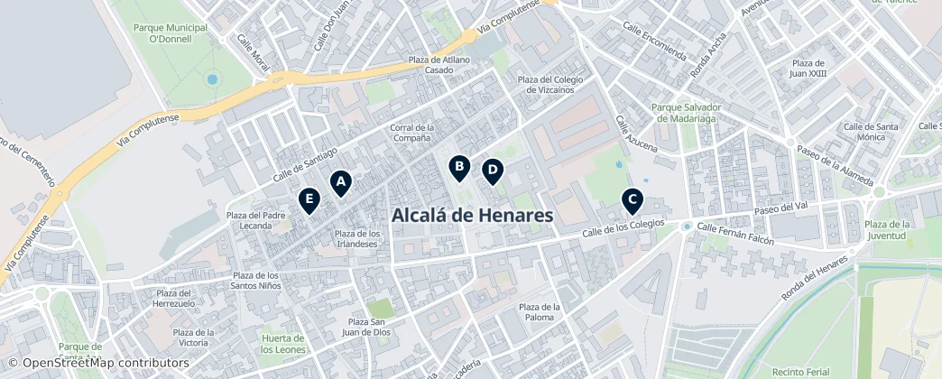 Mapa Hidden Gems of Alcalá