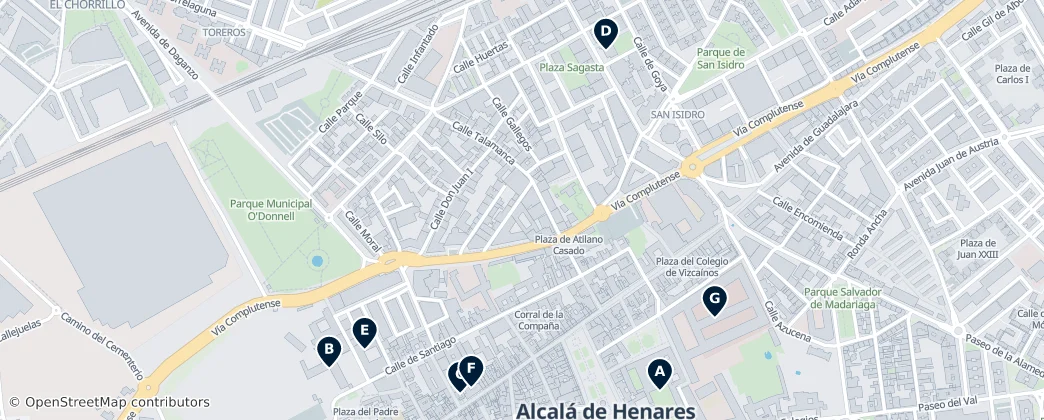 Historic Alcalá de Henares Haritası