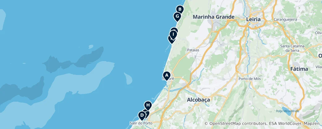 Mapa de Coastal Gems & Beaches