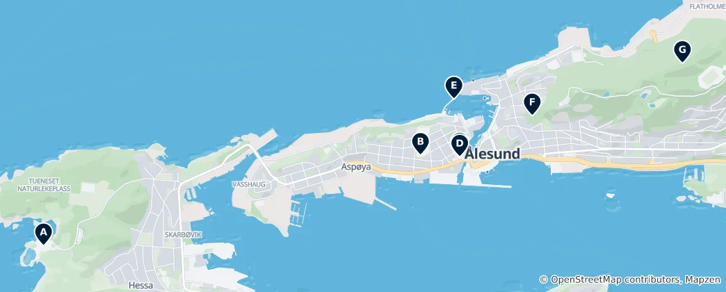 Map of Best of Ålesund