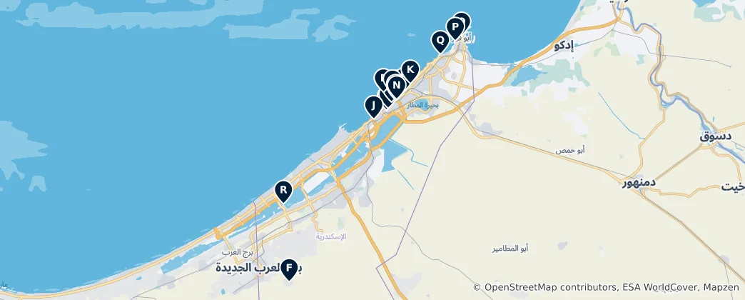 Map of Alexandria's Historical Gems