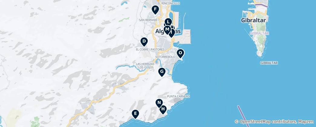 Karte von Algeciras Unverzichtbares