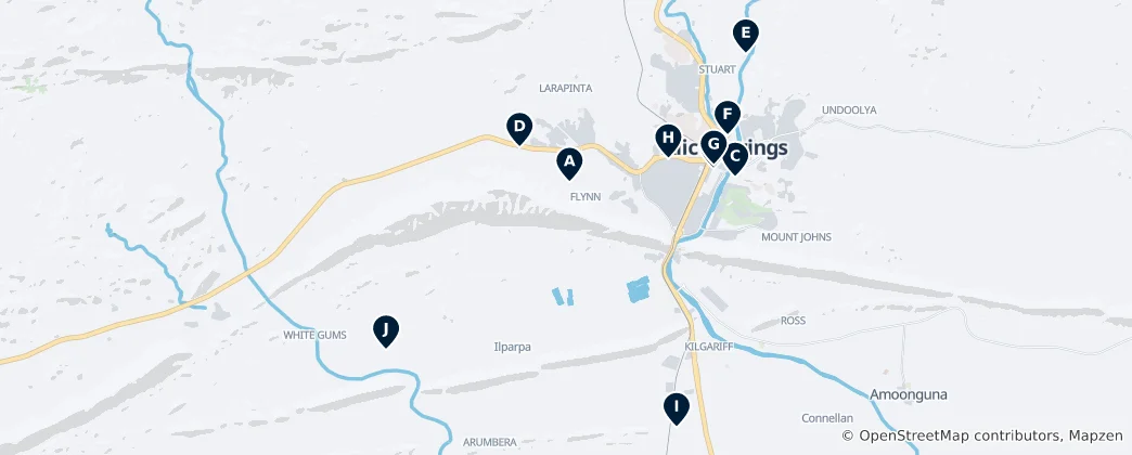 Carte de Alice Springs Essentials
