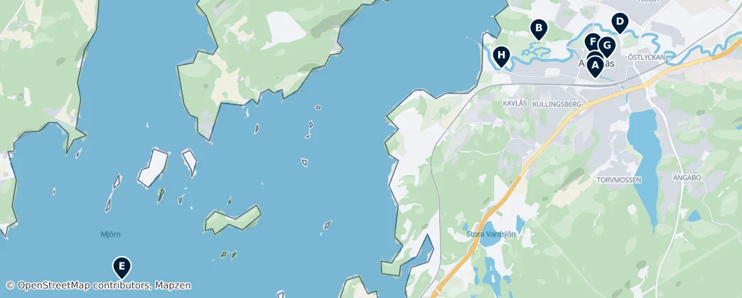 Alingsås distrikt Essentials — Map
